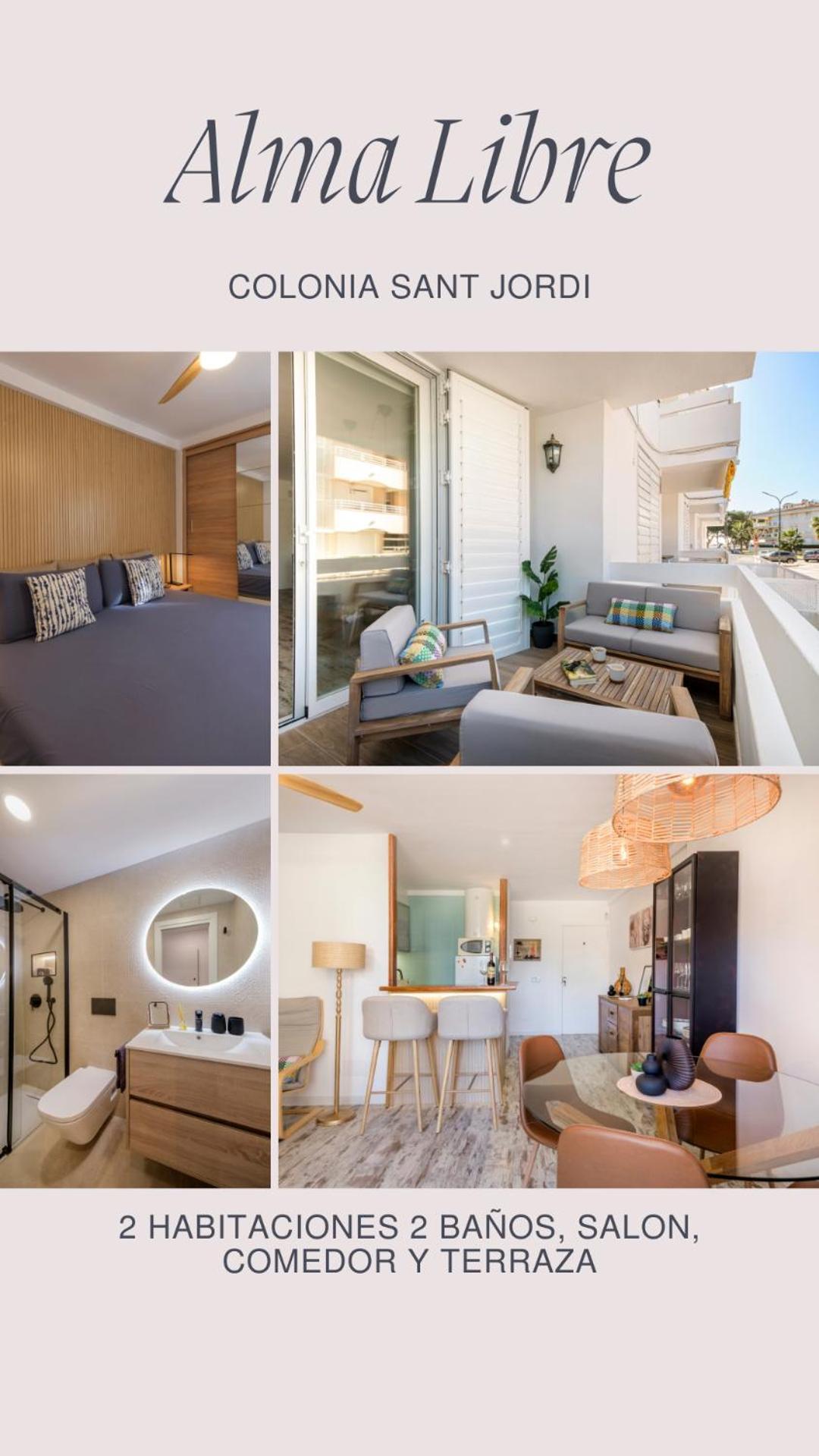 Alma Libre Beach Apartment Colonia de Sant Jordi Esterno foto